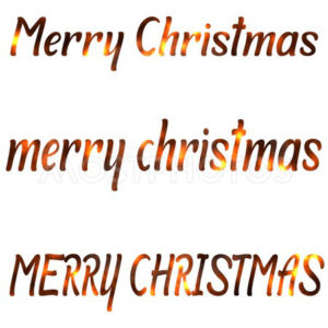 The beautiful words Merry Christmas