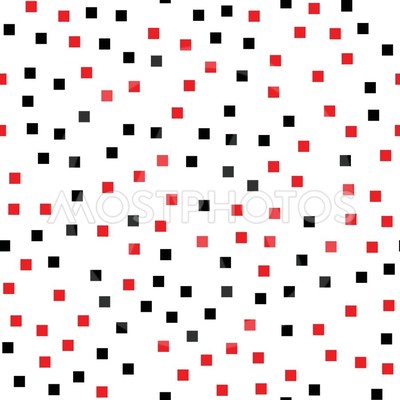 seamless squares in red and black