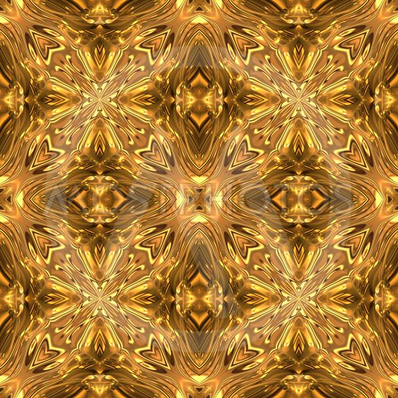 Decorative template with gilded surface Decorative template with gilded surface